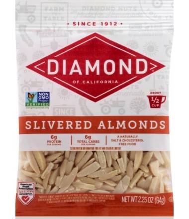 Diamond Slivered Almonds 2.25 oz