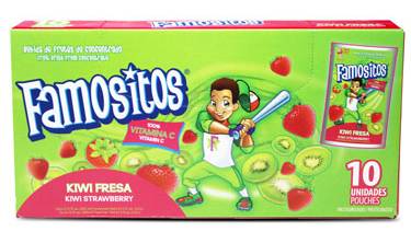Famositos Kiwi Fresa Juice Drink 10-6 oz