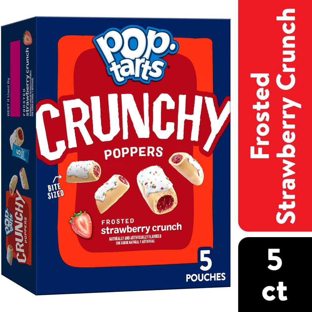Pop Tarts Crunchy Poppers Frosted Strawberry Crunch 5-1 oz