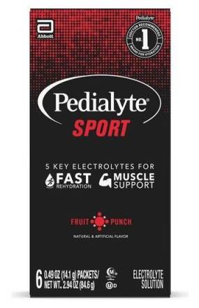 Pedialyte Sport Powder Fruit Punch 6-0.49 oz