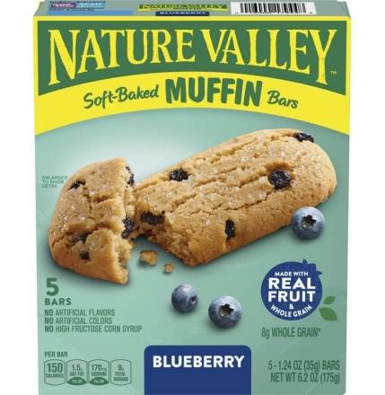 Nature Valley Soft-Baked Muffin Bars Blueberry 6.2 oz