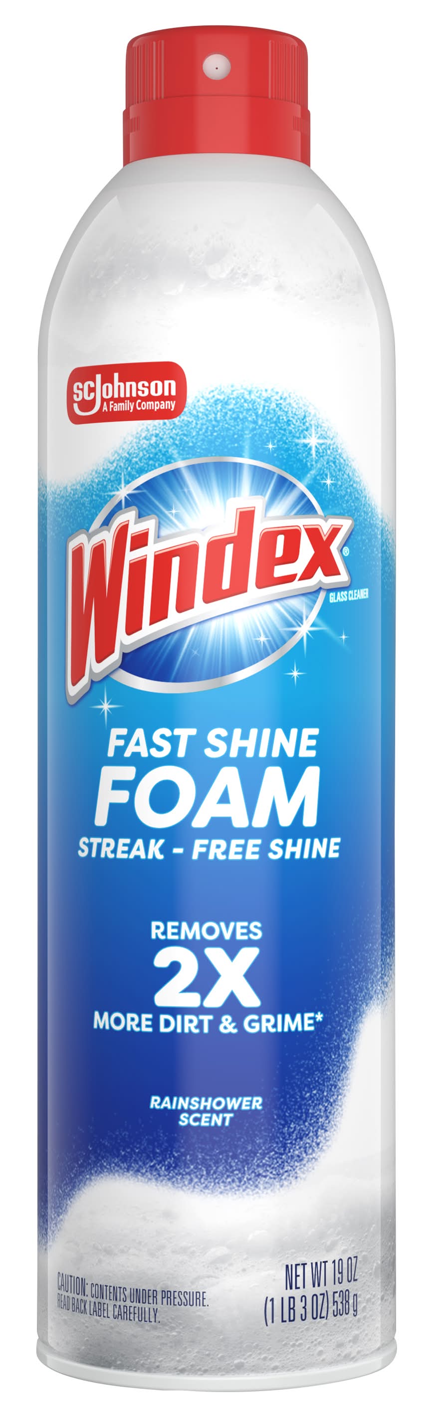 Windex Fast Shine Foam Glass Cleaner 19 oz