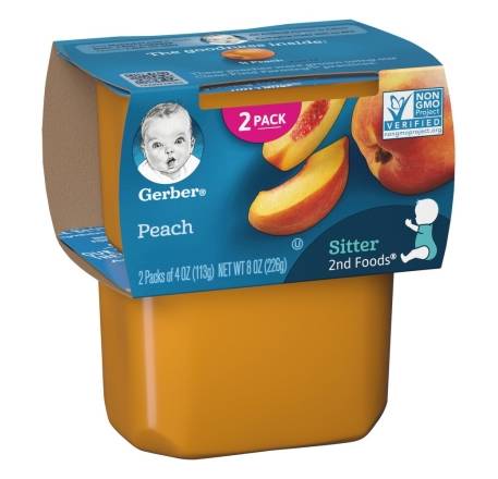 Gerber Peach for Sitter 2-4 oz