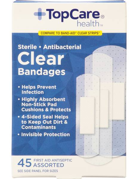 Top Care Clear Bandages 45 ct