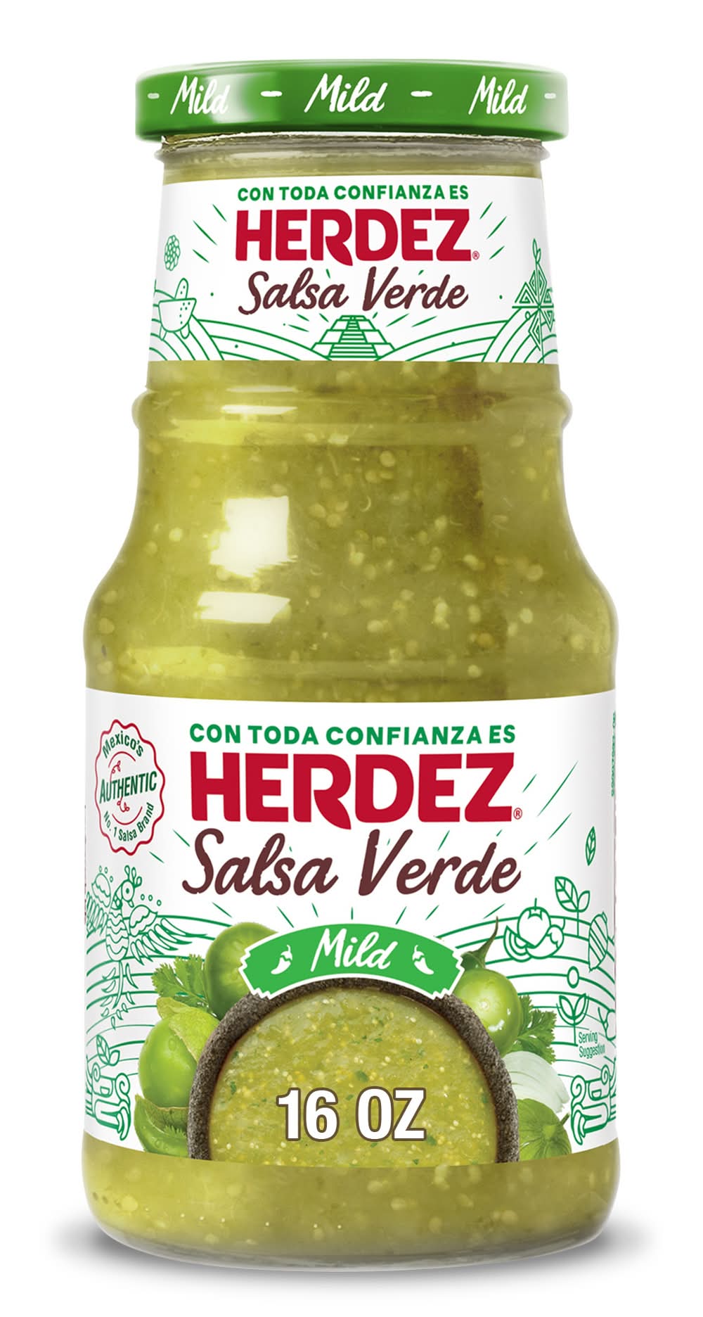 Herdez Salsa Verde Mild 16 oz