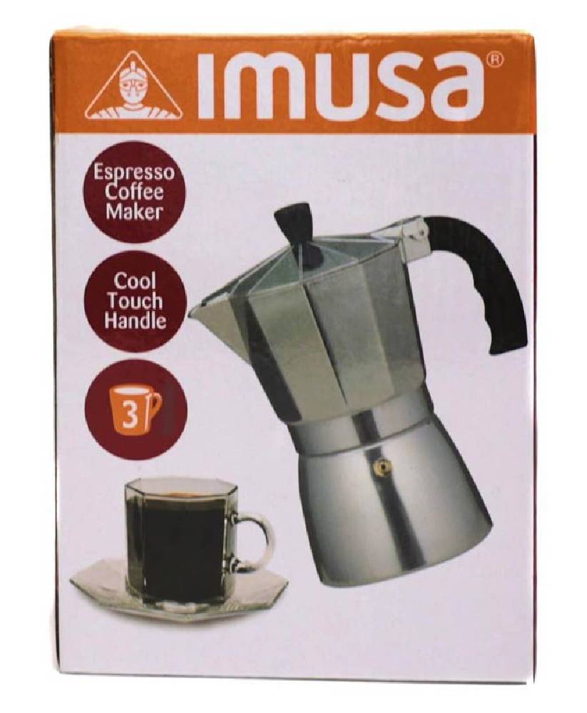 Imusa Cafetera / Aluminum Coffee Maker 3 Cups