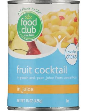 Food Club Fruit Cocktail in Juice 15 oz