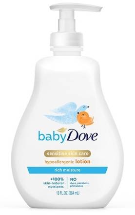 Baby Dove Sensitive Skin Care Hypoallergenic Lotion 13 oz