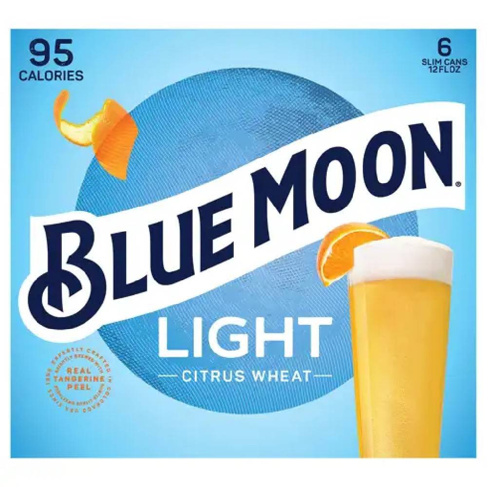 Blue Moon Light Citrus Wheat 6-12 oz