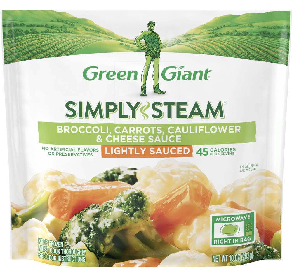 Green Giant Simply Steam Pasta Broccoli Carrots Cauliflower & Cheese Sauce 10 oz