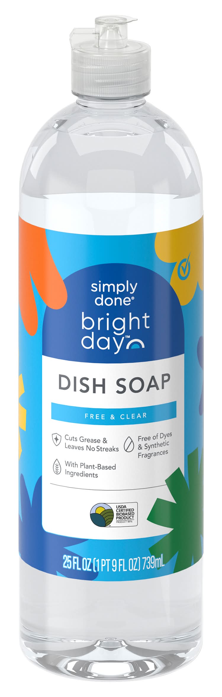 Simply Done Bright Day Free & Clear Dishsoap 25 oz