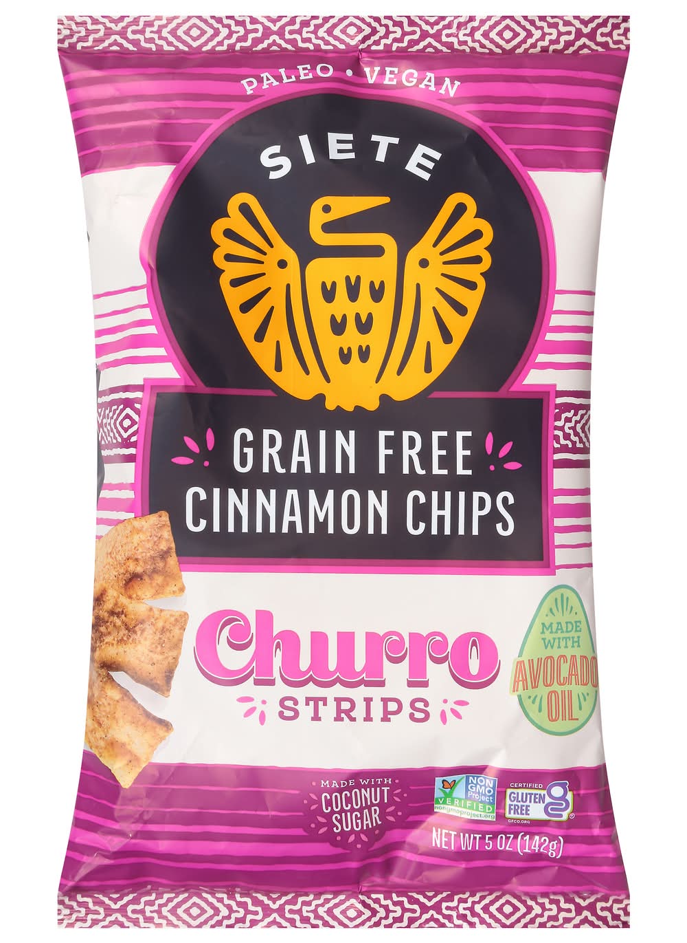 Siete Grain Free Cinnamon Chips Churro Strips 5 oz