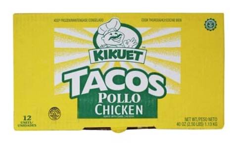 Kikuet Tacos de Pollo 12 ct