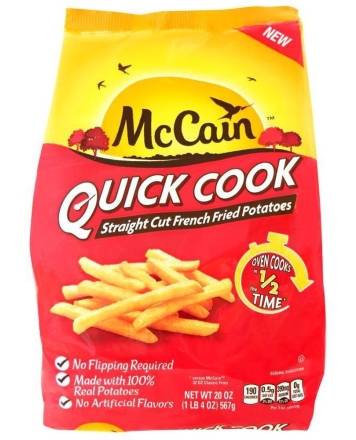 McCain Quick Cook Straight Cut French Fries 20 oz