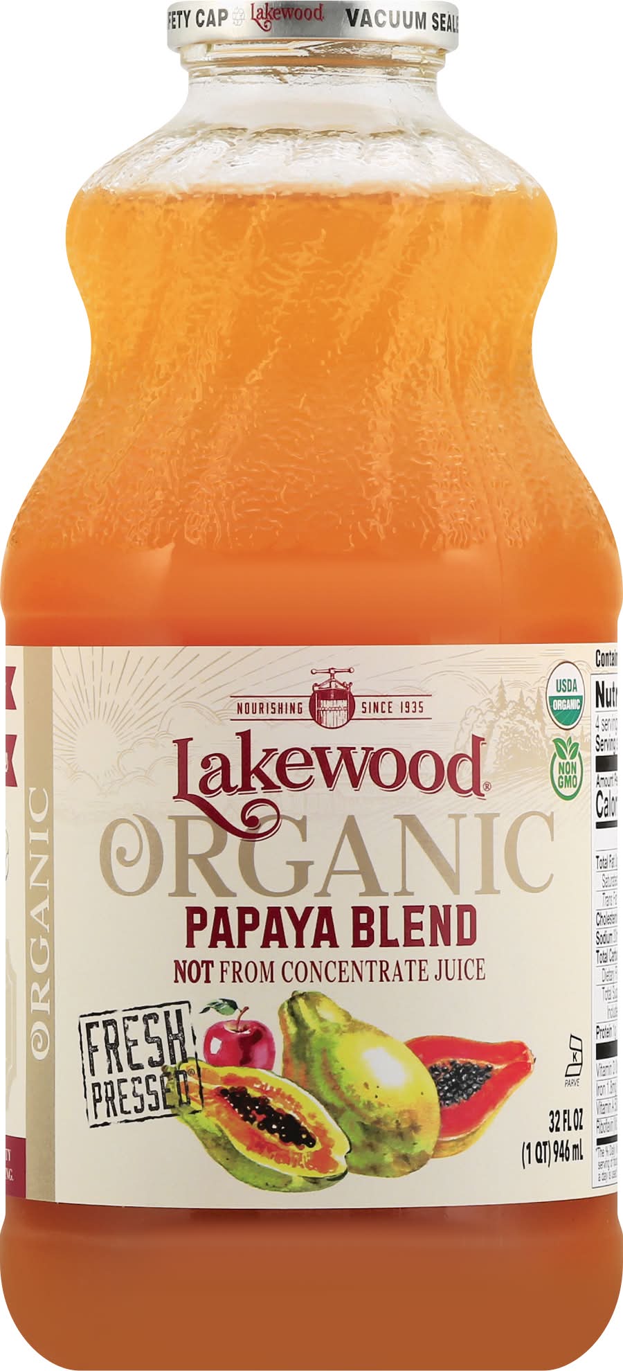 Lakewood Organic Papaya Blend 32 oz