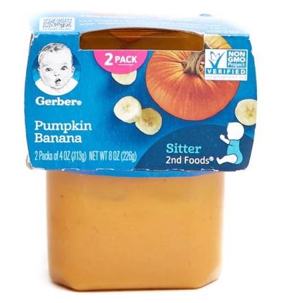 Gerber Pumpkin Banana for Sitter 2-4 oz