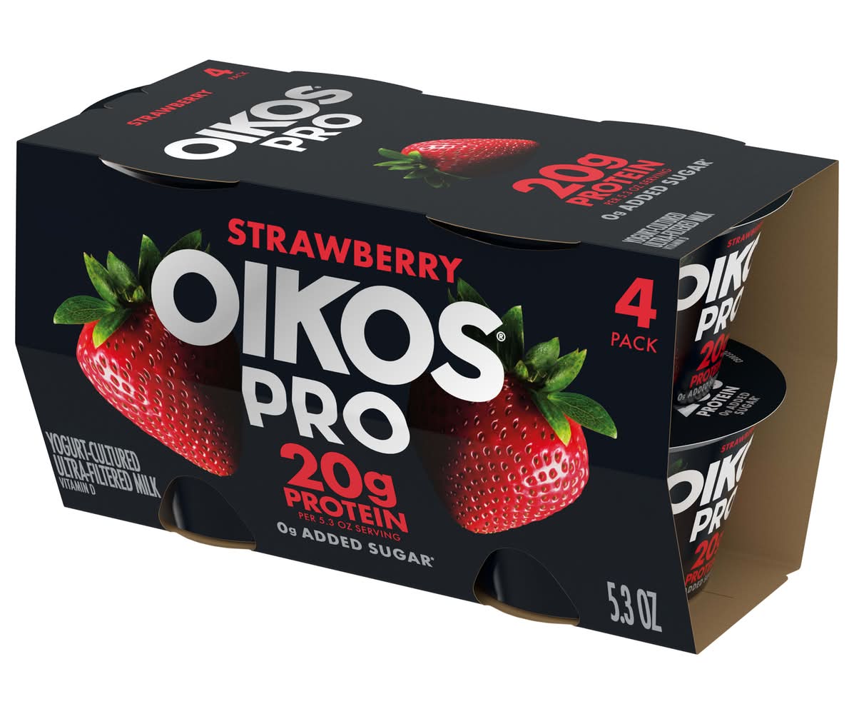 Dannon Oikos PRO Yogurt Strawberry 4-5.3 oz