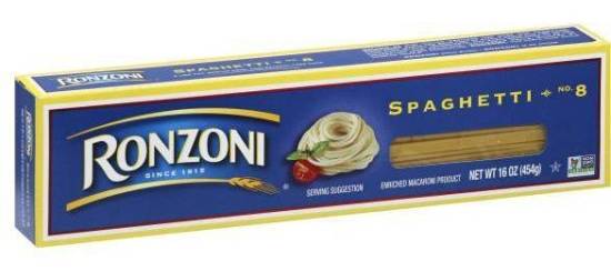 Ronzoni Spaghetti No. 8 16 oz