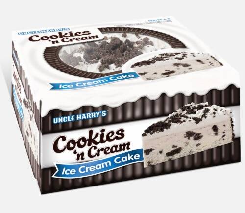 Uncle Harry’s Ice Cream Cake Cookies & Cream 46 oz