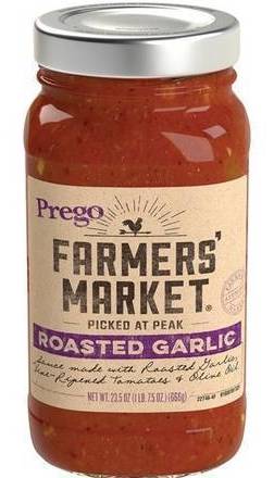 Prego Farmers' Market Sauce Roasted Garlic 24 oz