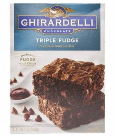 Ghirardelli Triple Fudge Brownie Mix 19 oz
