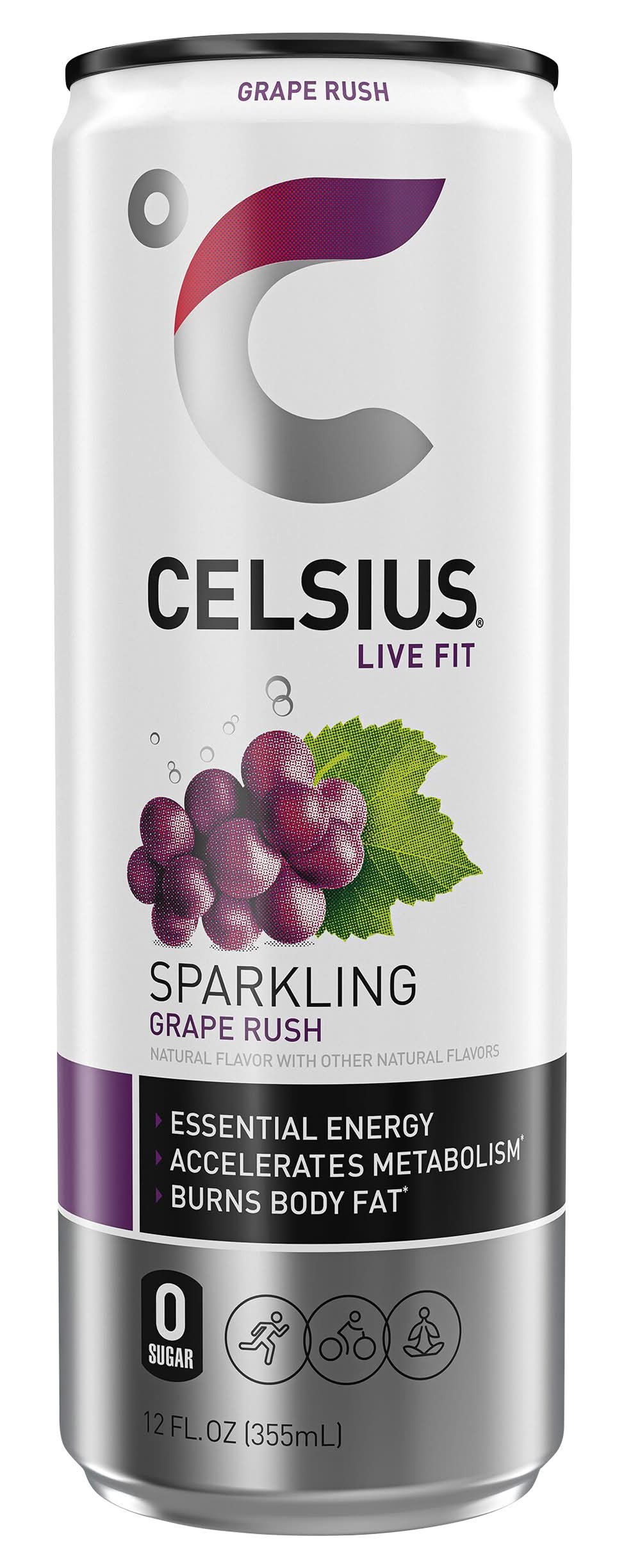 Celsius Sparkling Fitness Drink Grape Rush
