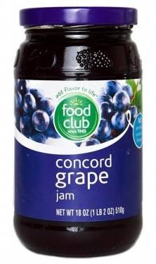 Food Club Concord Grape Jam 18 oz