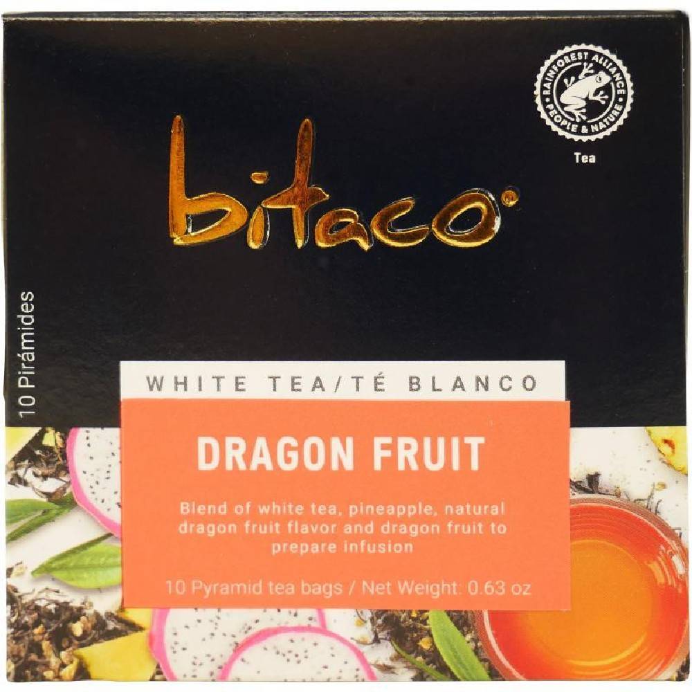 Bitaco White Tea Dragon Fruit 10 ct