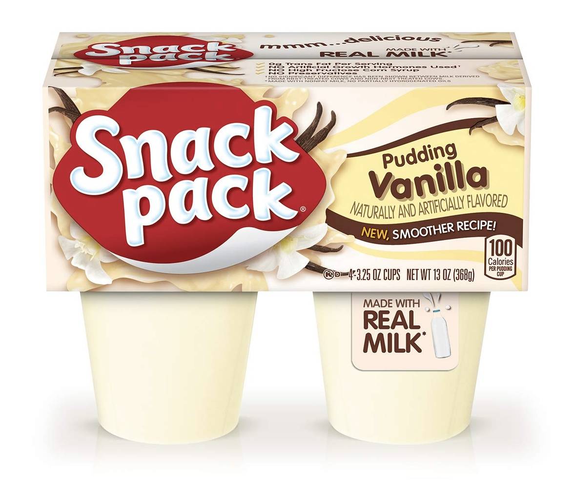 Snack Pack Vanilla Pudding 4-3.5 oz