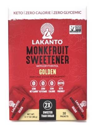 Lakanto Golden Monkfruit Sweetener 30 Packets