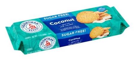 Voortman Bakery Sugar Free! Coconut Wafers 9 oz