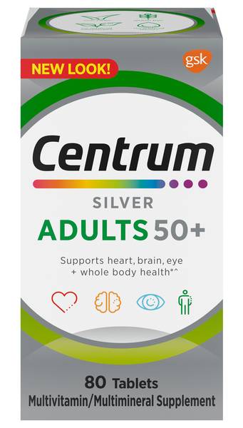 Centrum Silver Adults 50+ 80 ct