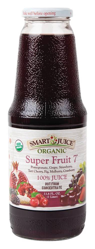Smart Juice Organic Super Fruit 7 100% Juice 33.8 oz