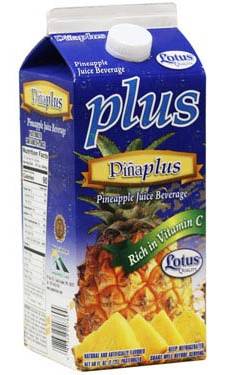 Lotus Plus Pina Plus Juice Beverage 58 oz 