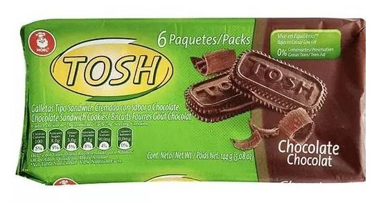 Tosh Chocolate Sandwich Cookies 5.08 oz