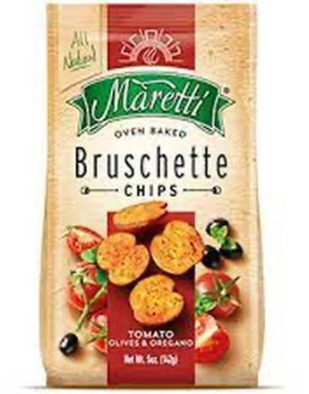 Maretti Bruschette Chips Tomato Olives Oregano 3 oz