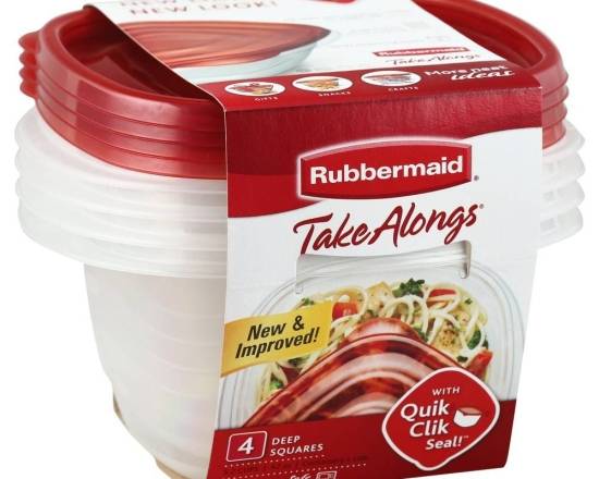 Rubbermaid TakeAlongs Containers and Lids Deep Squares