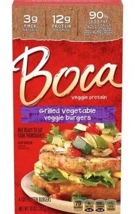 Boca Grilled Vegetable Veggie Burger