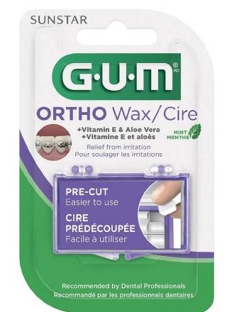 GUM Pre-Cut Ortho Wax Mint