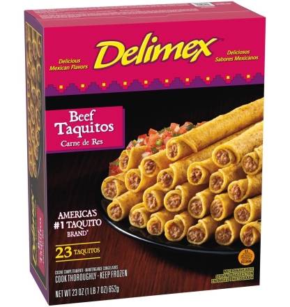 Delimex Beef Taquitos 23 oz