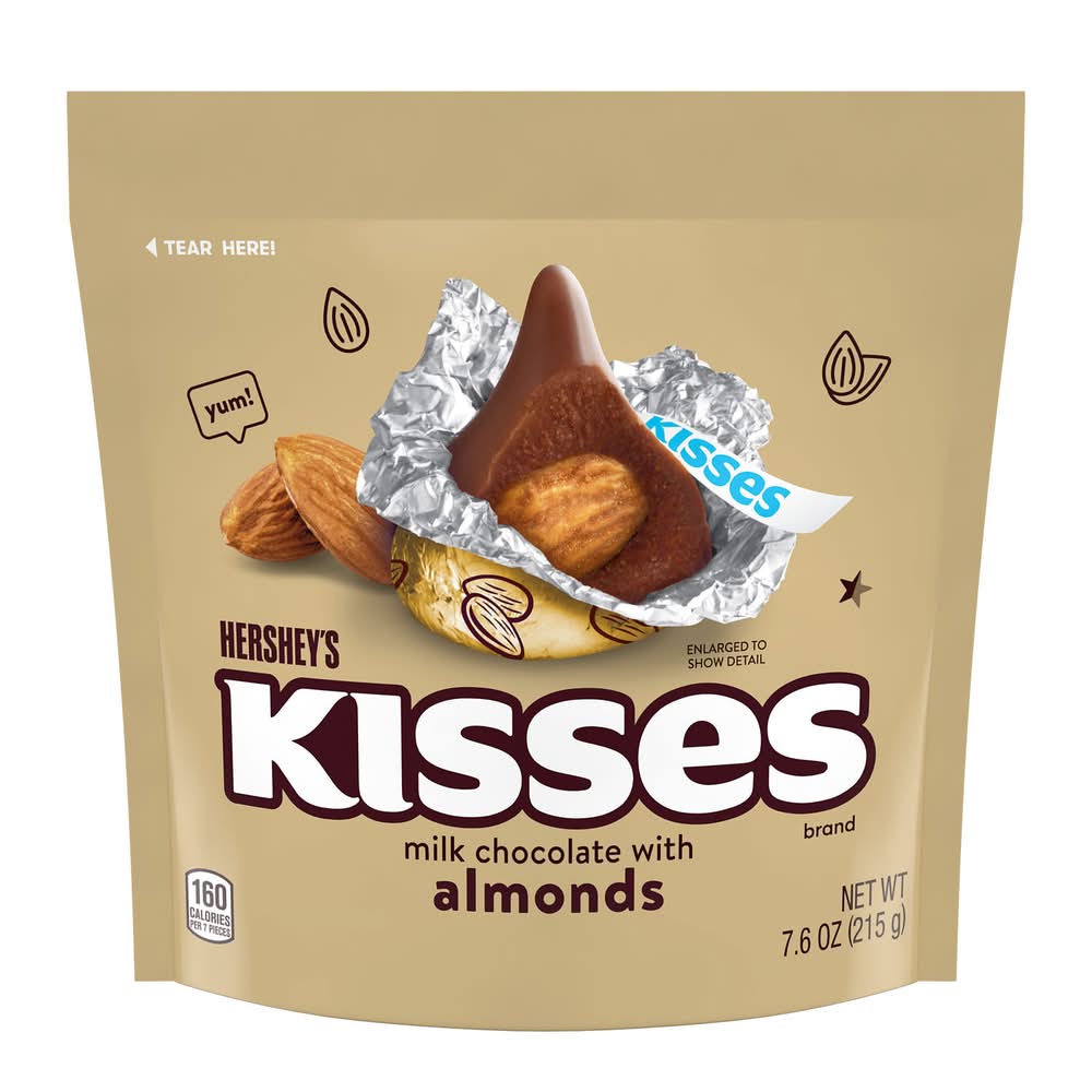 Hershey’s Milk Chocolate Kisses with Almonds 7.6 oz