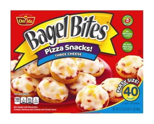 Bagel Bites Pizza Snacks Three Cheese Party Size