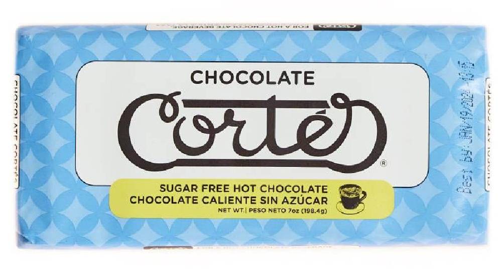 Cortes Chocolate Sin Azúcar Barra 7 oz