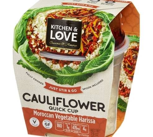 Kitchen & Love Cauliflower Quick Cup Moroccan Harissa 7.9 oz