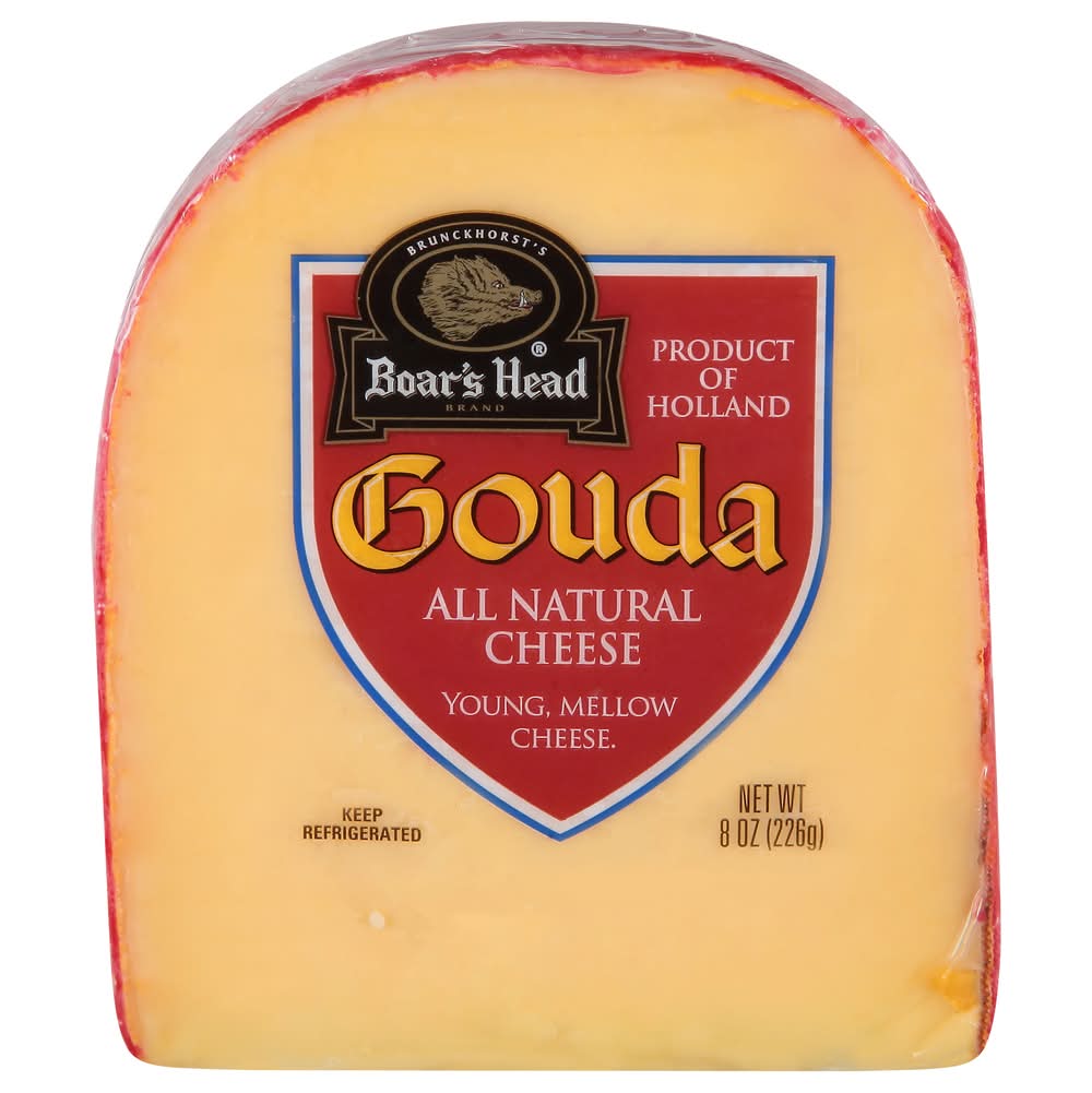 Boar's Head Young Mellow Gouda Cheese 8 oz