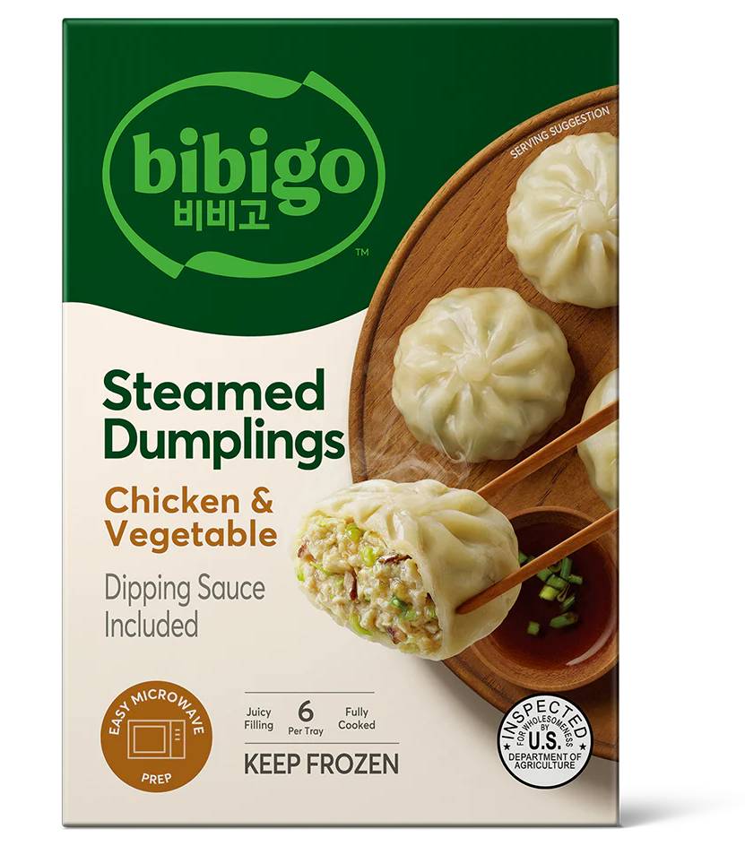 Bibigo Steamed Dumplings Chicken and Vegetable 6.6 oz