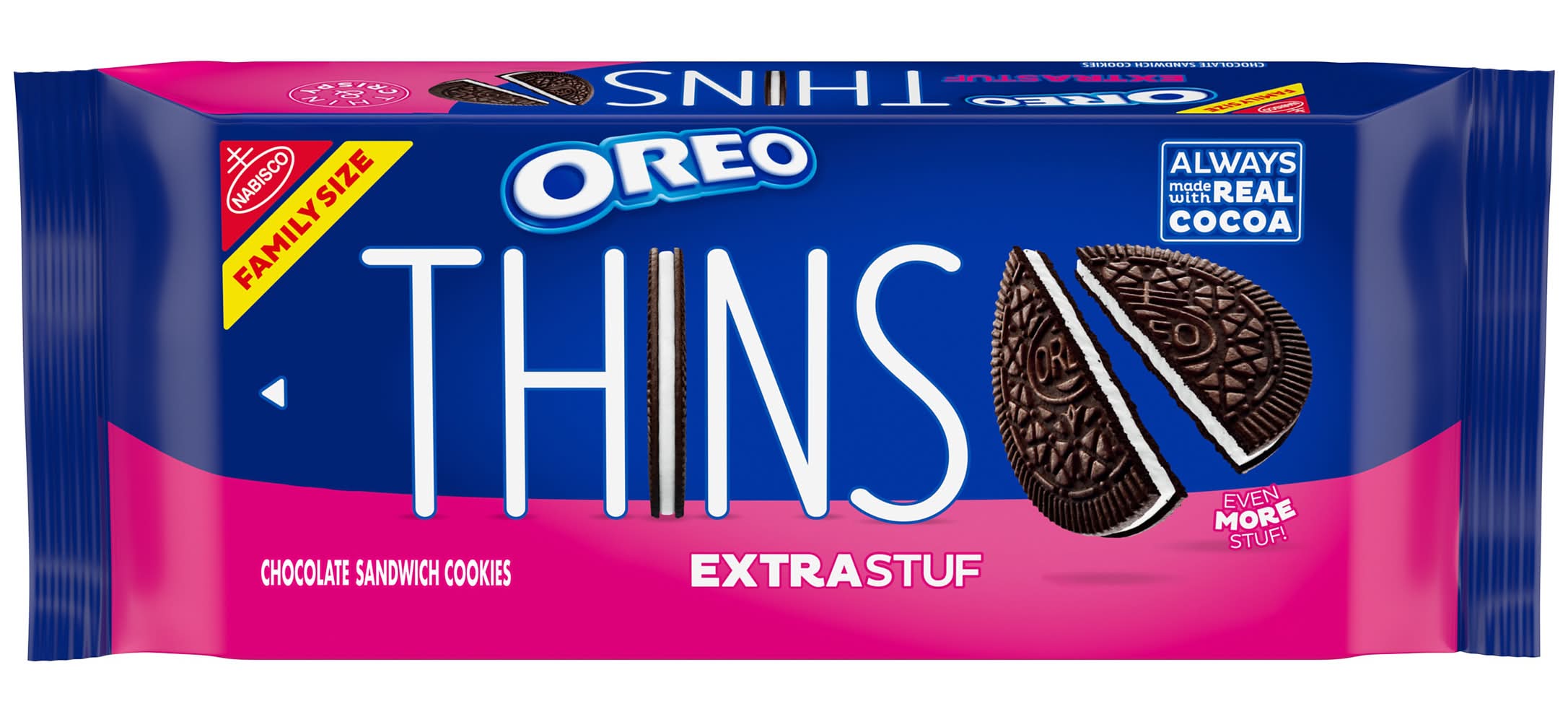 Oreo Thins Extra Stuff Family Size 12.33 oz