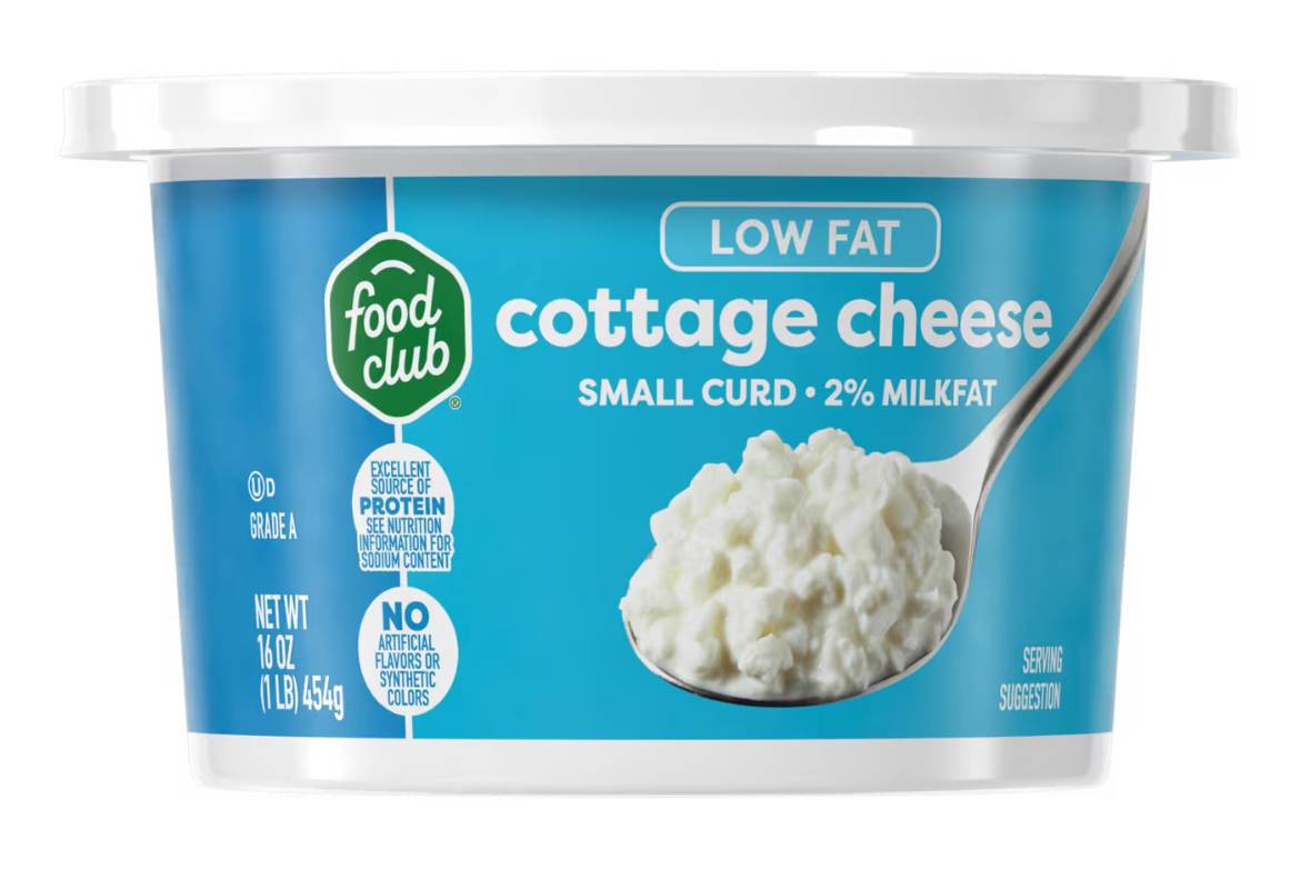 Food Club Low Fat Cottage Cheese 16 oz