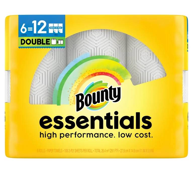 Bounty Essentials Select-a-Size 6=12