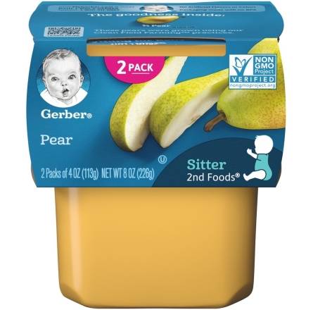 Gerber Pear for Sitter 2-4 oz